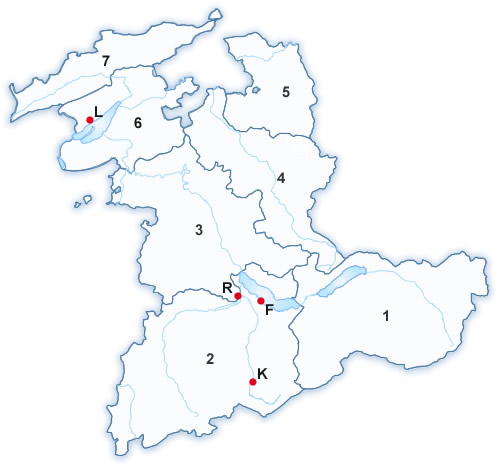 Karte Fischereiaufsichtskreise
